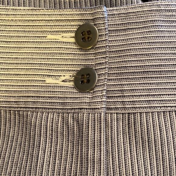 Chico’s Striped Capri Pants Women’s Size 14 Front Pockets Nautical Sailor Vacay - Picture 4 of 7